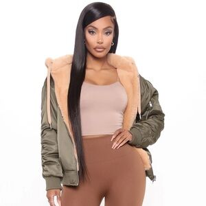 Its Cold Out Reversible Hooded Bomber Jacket